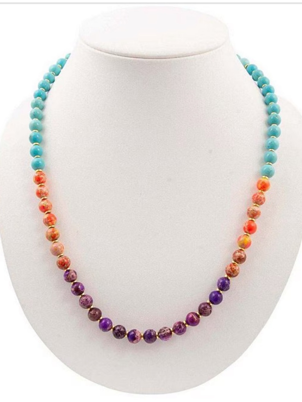 Barse Marrakech Genuine Stone Beaded Necklace